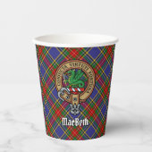 Gobelets En Papier Coupes en papier Clan MacBeth Crest (Recto)
