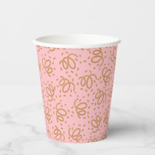 Gobelets En Papier Coupes en papier Confetti Parties scintillant or
