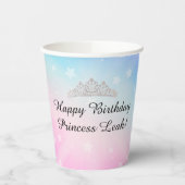 Gobelets En Papier Coupes en papier d'anniversaire Rainbow Princess (Gauche)