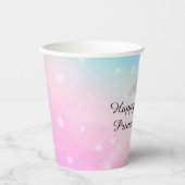 Gobelets En Papier Coupes en papier d'anniversaire Rainbow Princess (Recto)