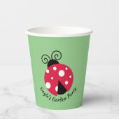 Gobelets En Papier Coupes en papier de conception de Ladybug (Recto)