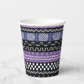 Gobelets En Papier Coupes en papier de conception de Réunion familial (Verso)