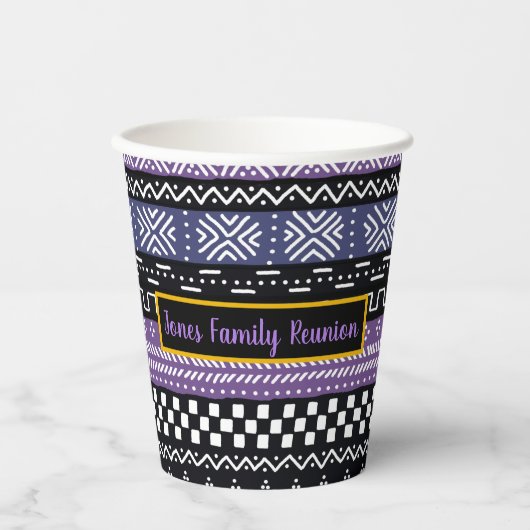 Gobelets En Papier Coupes en papier de conception de Réunion familial (Recto)