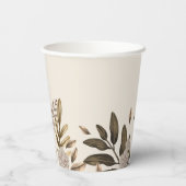 Gobelets En Papier Coupes en papier de Fête des mariées Boho (Verso)