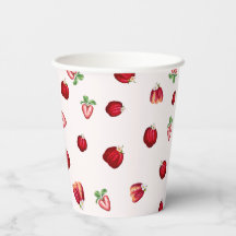 Coupes en papier de fraises sauvages