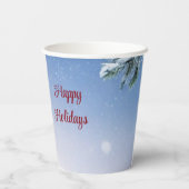 Gobelets En Papier Coupes en papier de Noël (Verso)