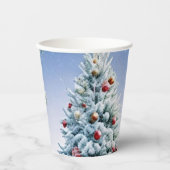 Gobelets En Papier Coupes en papier de Noël (Recto)