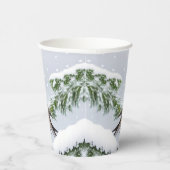 Gobelets En Papier Coupes en papier de Noël Red Robin (Droite)