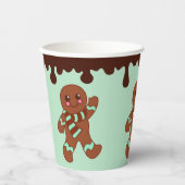 Gobelets En Papier Coupes en papier de pain d'épices au chocolat (Recto)