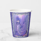 Gobelets En Papier Coupes en papier de sirène violet (Verso)