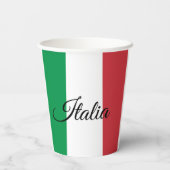 Gobelets En Papier Coupes en papier drapeau italien & fête italienne  (Verso)