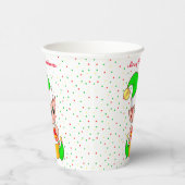Gobelets En Papier Coupes en papier Elf & Confetti de Noël mignonnes (Droite)