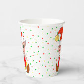 Gobelets En Papier Coupes en papier Elf & Confetti de Noël mignonnes (Gauche)