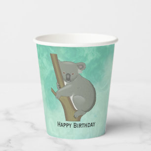 Gobelets En Papier Coupes en papier Koala Bear Design