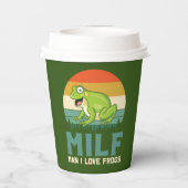 Gobelets En Papier Coupes en papier Love Frogs (Verso)