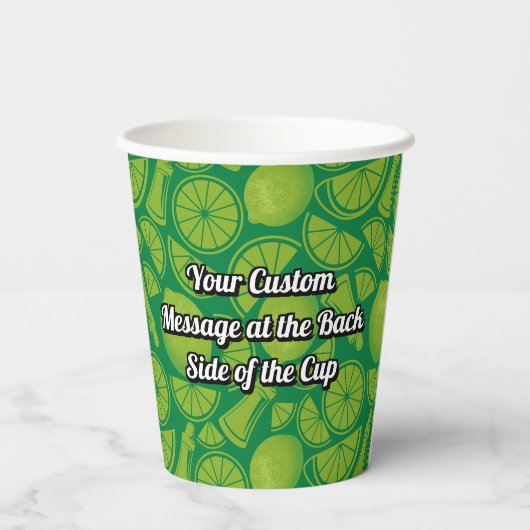 Gobelets En Papier Coupes en papier Margarita Cocktail (Verso)