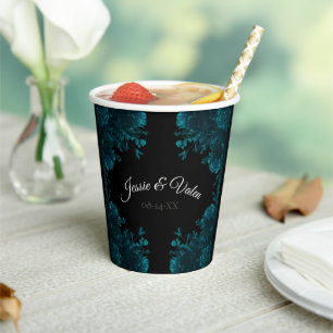 Gobelets En Papier Coupes en papier Mariage Rose foncé