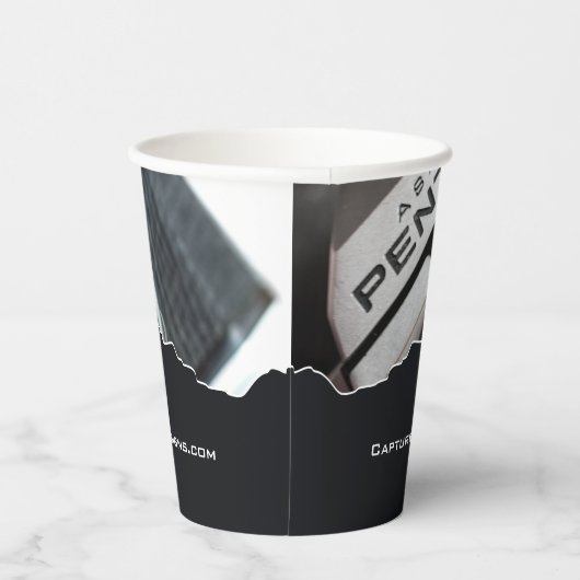 Gobelets En Papier Coupes en papier noir et blanc pour horographe (Droite)