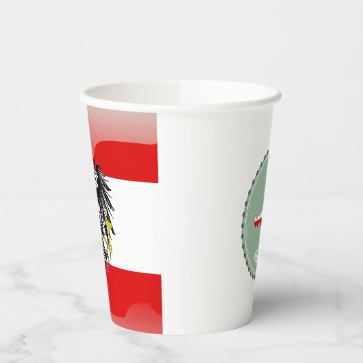 Gobelets En Papier Coupes en papier pour armes à blason autrichiennes (Gauche)