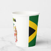Gobelets En Papier Coupes en papier pour armoiries du drapeau jamaïca (Droite)
