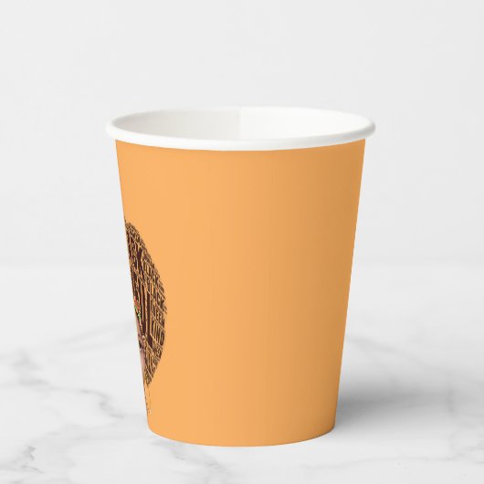 Gobelets En Papier Coupes en papier pour femme afro-américaine (Gauche)