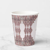 Gobelets En Papier Coupes en papier rose ornemental (Recto)