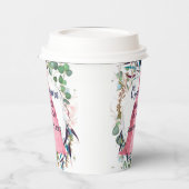 Gobelets En Papier Coupes en papier roses Quinceanera (Gauche)