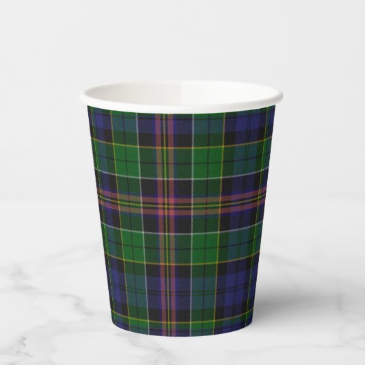 Gobelets En Papier Coupes en papier tartan Allison (Gauche)