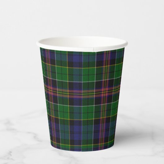 Gobelets En Papier Coupes en papier tartan Allison (Droite)