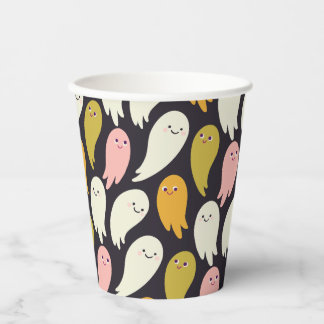 Gobelets En Papier Coupes jetables Ghosts for Kids Party