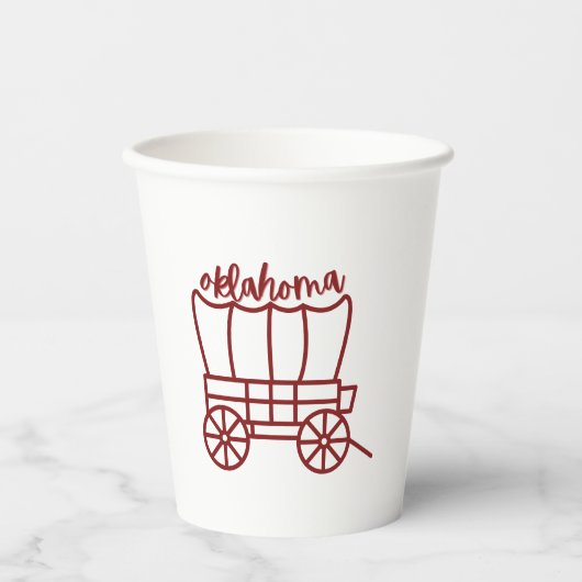 Gobelets En Papier Coupes Oklahoma Party (Recto)