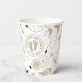 Gobelets En Papier Coupes papier Baby shower Travel Adventure (Verso)