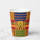 Gobelets En Papier Coupes papier Kente (Verso)