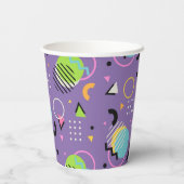 Gobelets En Papier Coupes papier rétro années 90 (Verso)