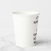Gobelets En Papier Coupes personnalisées de papier de partie (8) (Droite)