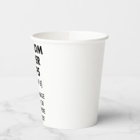 Gobelets En Papier Coupes personnalisées en papier [8] (Gauche)