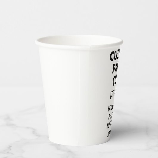 Gobelets En Papier Coupes personnalisées en papier [8] (Droite)