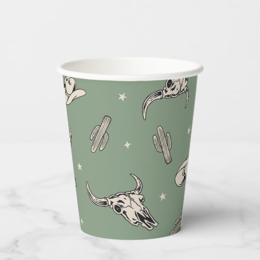 Gobelets En Papier Coupes Western en papier (Verso)