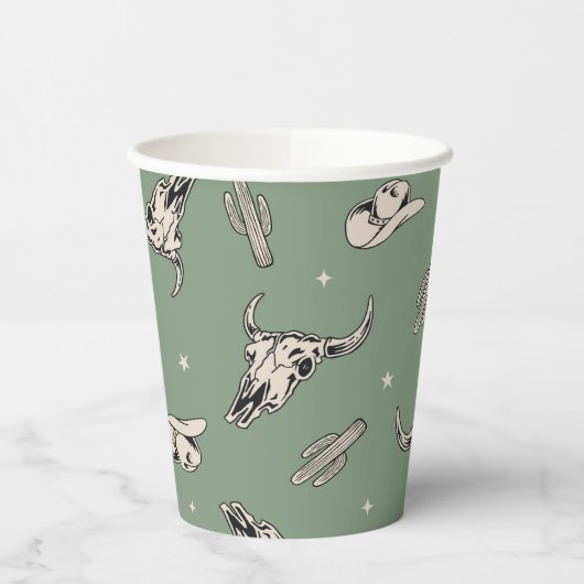 Gobelets En Papier Coupes Western en papier (Gauche)