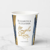 Gobelets En Papier Couples d'aquarelle Coupes de papier de douche | A (Recto)