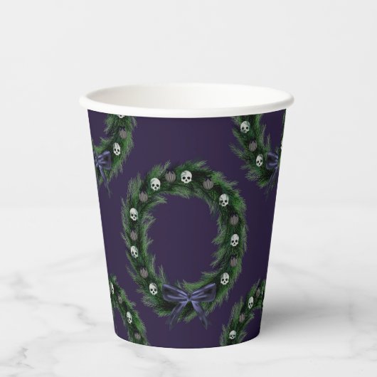 Gobelets En Papier Couronne de crânes (Recto)
