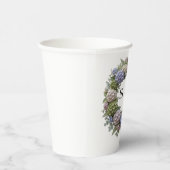 Gobelets En Papier Couronne de mariage Hydrangea Monogramme (Droite)