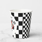 Gobelets En Papier Course de voitures de course thème d'anniversaire (Gauche)