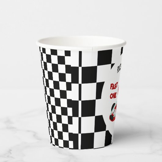 Gobelets En Papier Course de voitures de course thème d'anniversaire  (Droite)