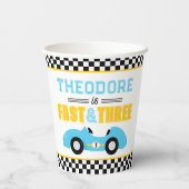 Gobelets En Papier Course de voitures Fast & Three 3e Anniversaire (Verso)