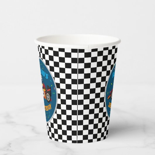 Gobelets En Papier Course d'enfants Anniversaire de course thème (Droite)