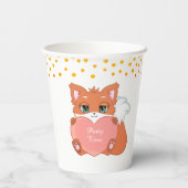 Gobelets En Papier Coute Fox & Golden Confetti Party (Verso)