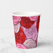 Gobelets En Papier Couverture des Roses (Recto)