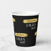 Gobelets En Papier Couverture du magazine d'anniversaire moderne Blac (Verso)