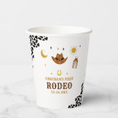 Gobelets En Papier Cowboy Birthday Boy (Verso)